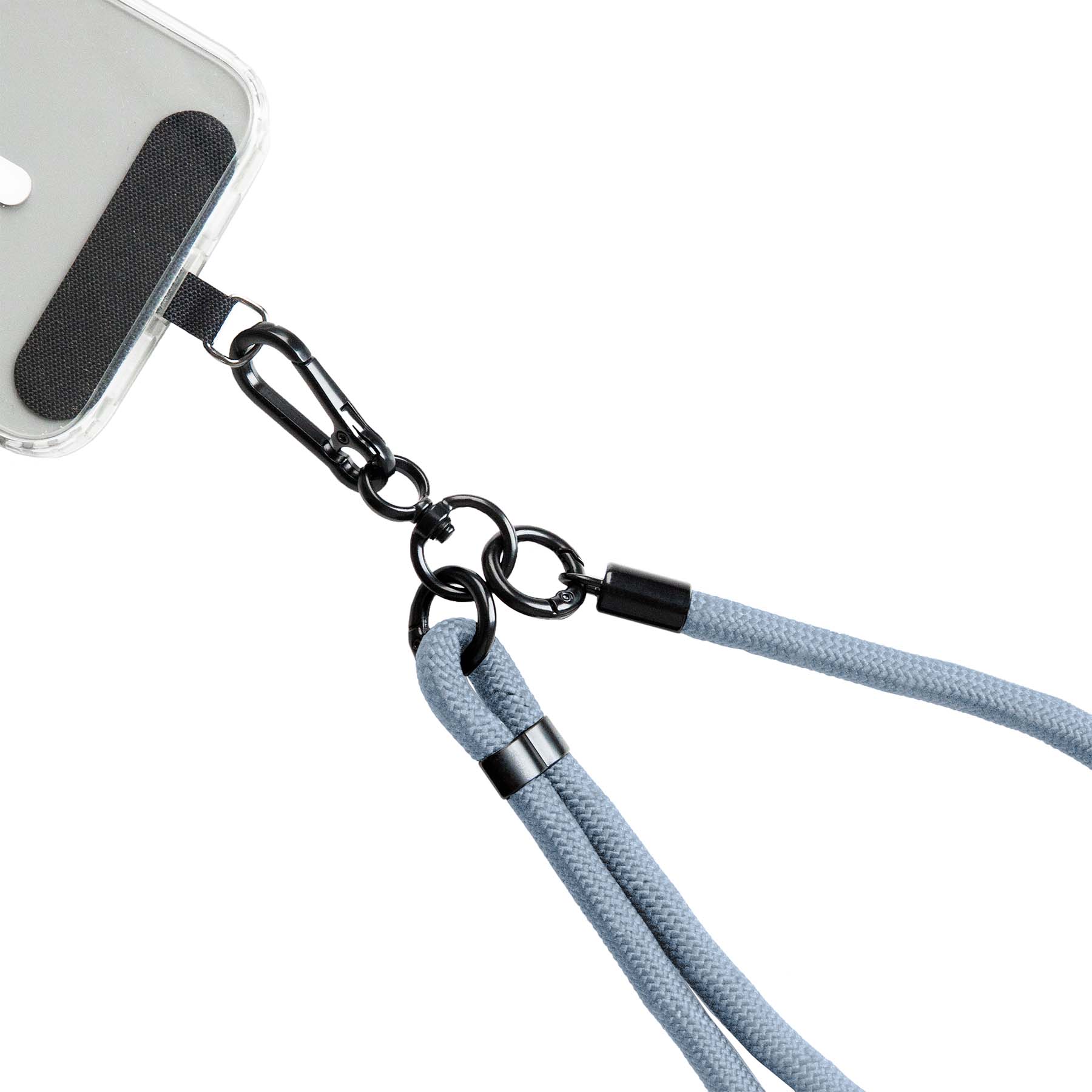 LIGHT BLUE CROSSBODY PHONE STRAP