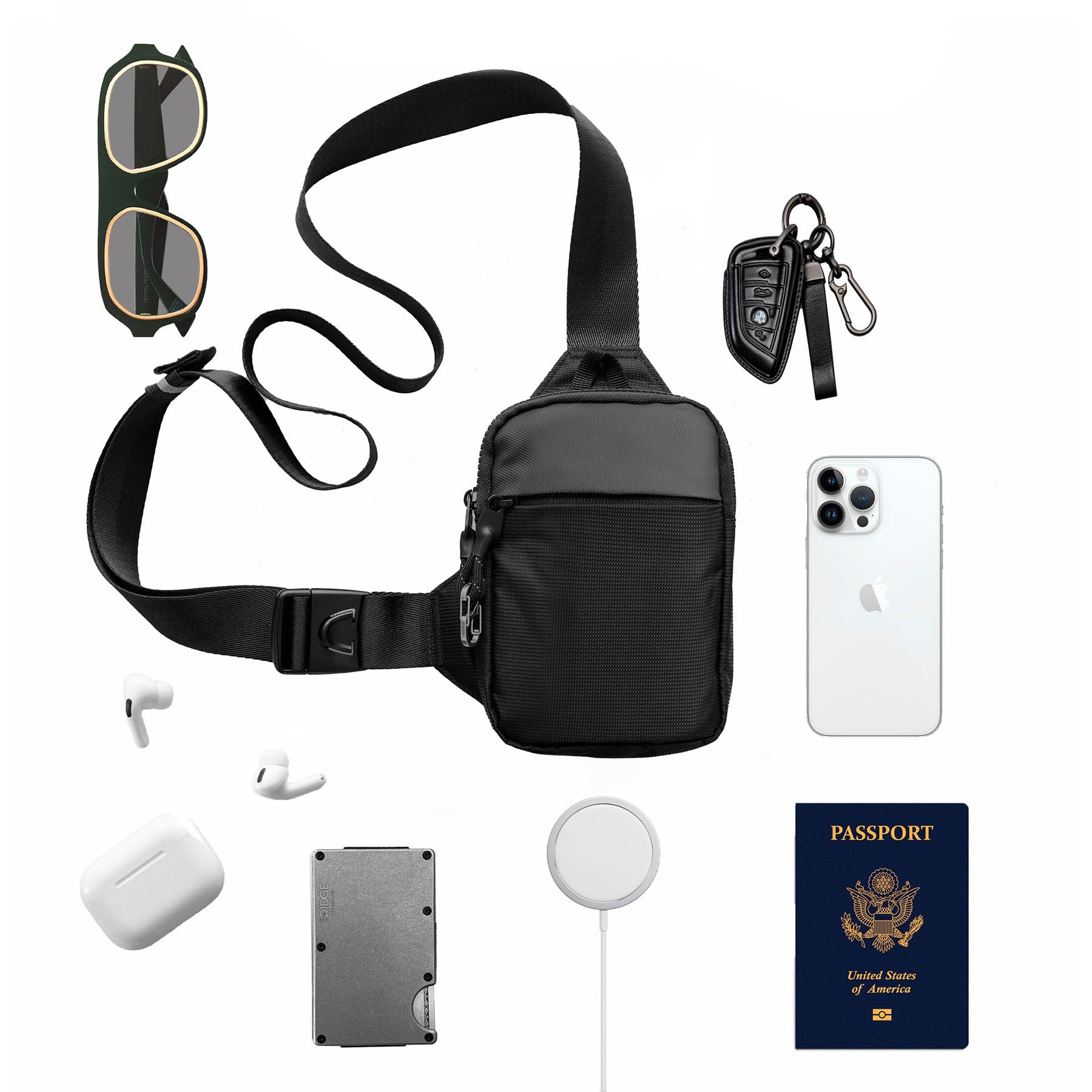 NAVY BLUE TRAVEL SLING BAG